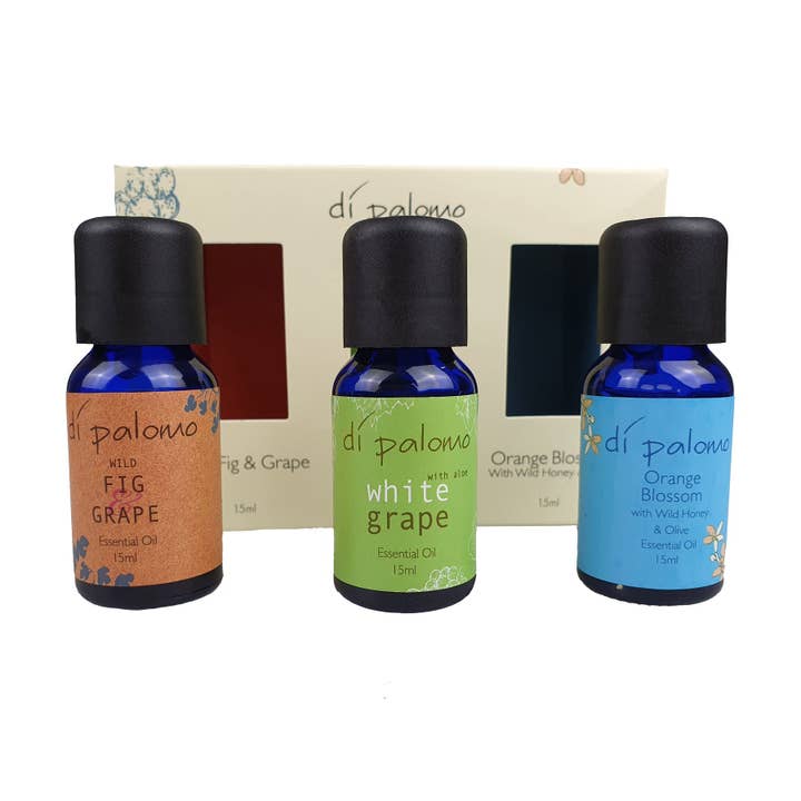 Three assorted 15ml Essential Oil pack for wholesale by Flame & Fragrance Ltd