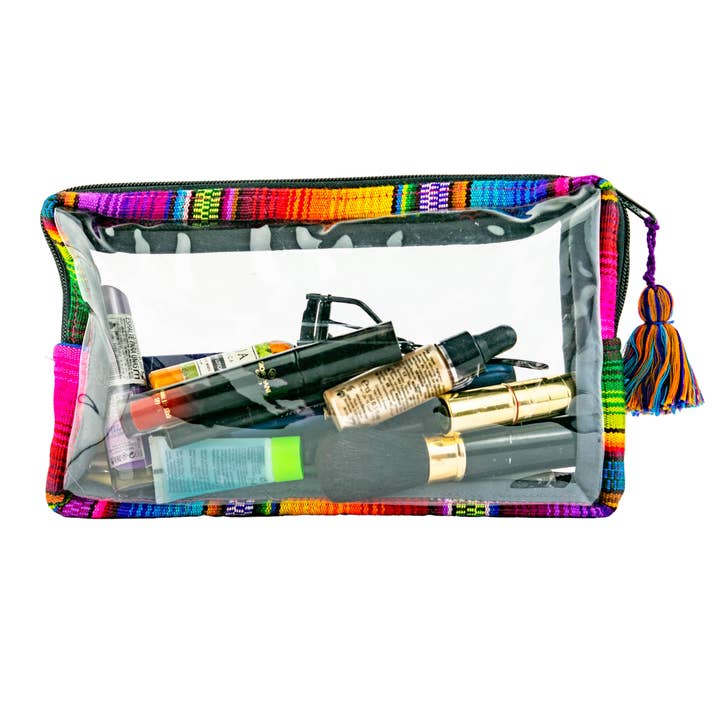 Hacienda Transparent Toiletry Travel Bag - Guatemala for wholesale by Lumily