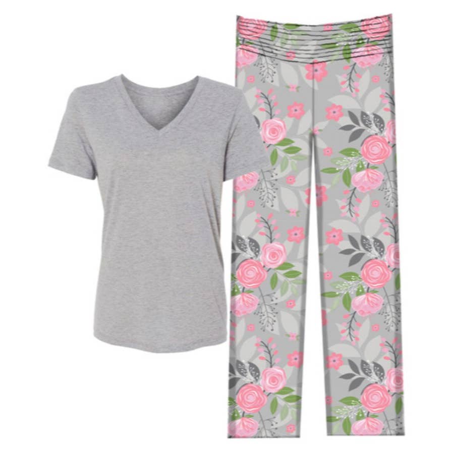 Pink Floral Pajamas – Heidi Carey