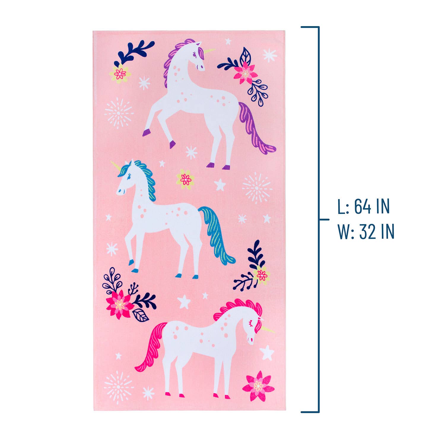 Wildkin - Wholesale Beach Towel - Magical Unicorns Cotton Beach Towel3