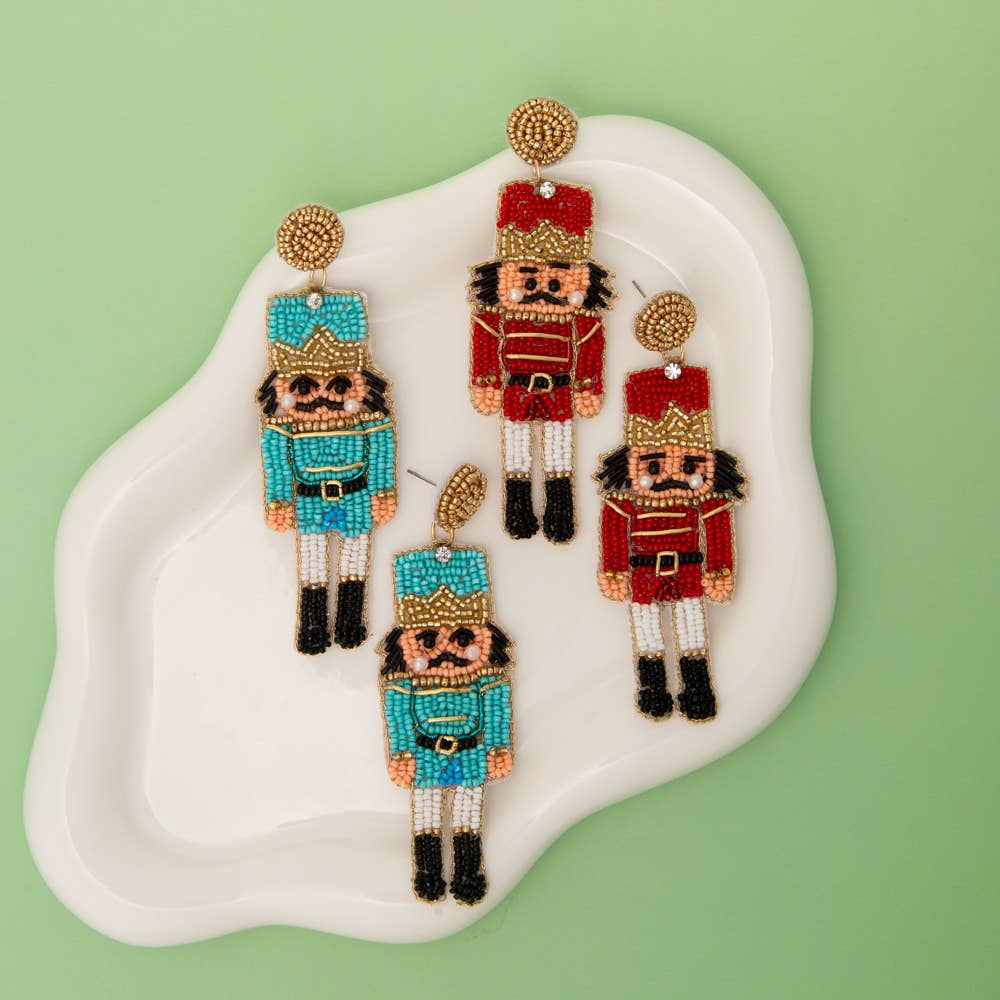 SP Sophia Collection - Wholesale Dangle Earrings - Nutcracker Seed Beaded Dangle Earrings1