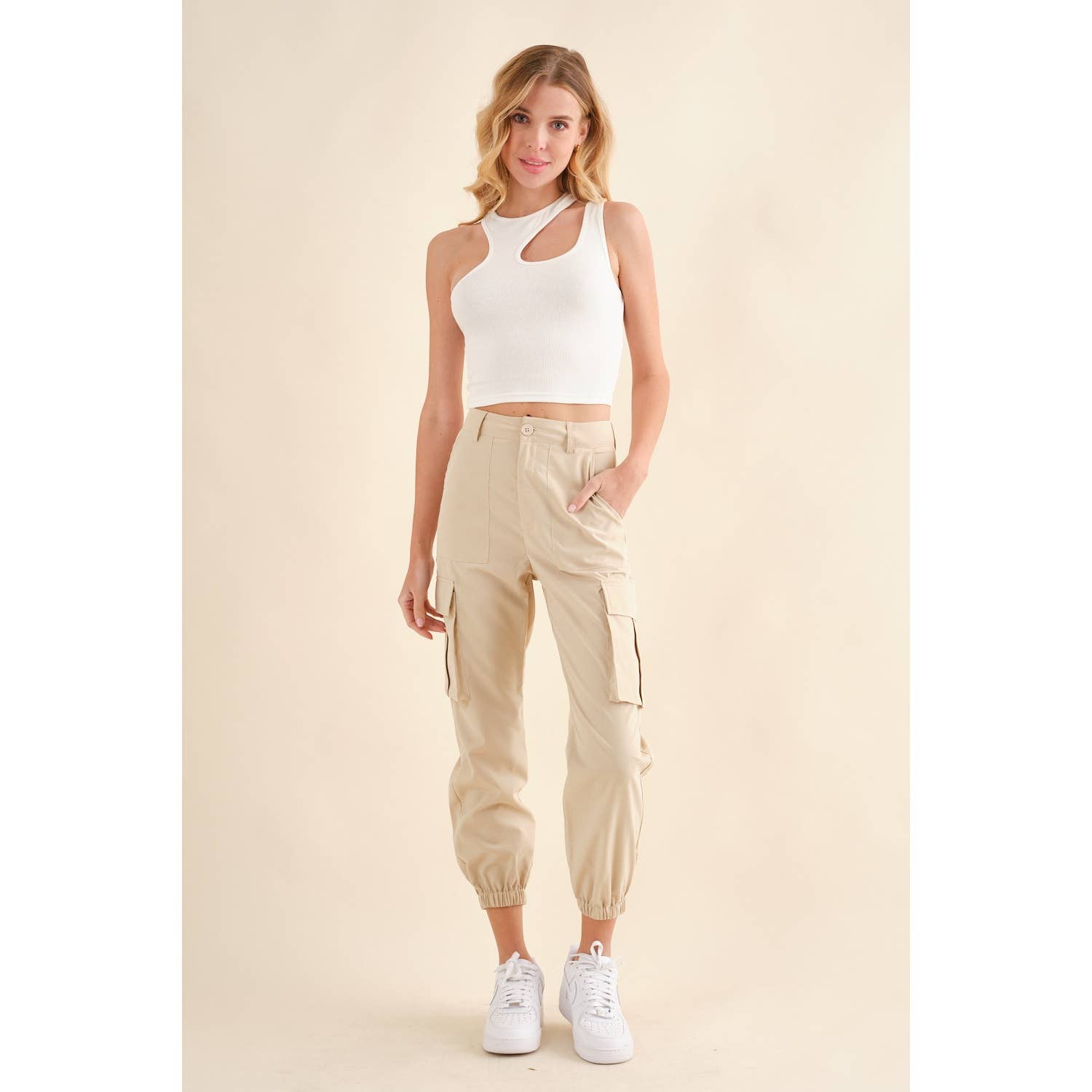 Hersy - Wholesale Athletic Sweatpants/Joggers - Women's - Cargo Jogger Pants-HP002911