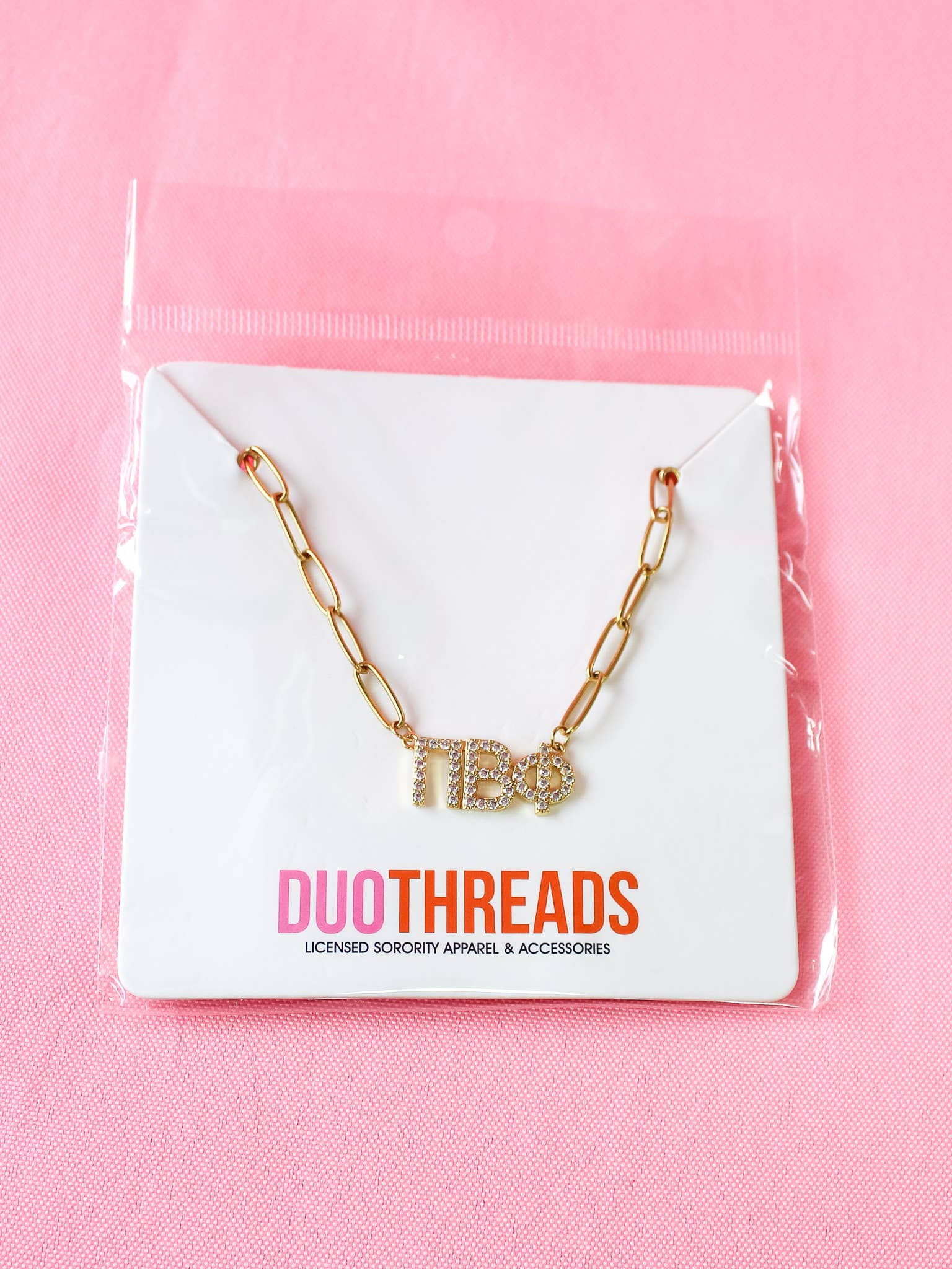 Duo Threads - Wholesale Pendant/Charm Necklace - Rhinestone Sorority Necklace19