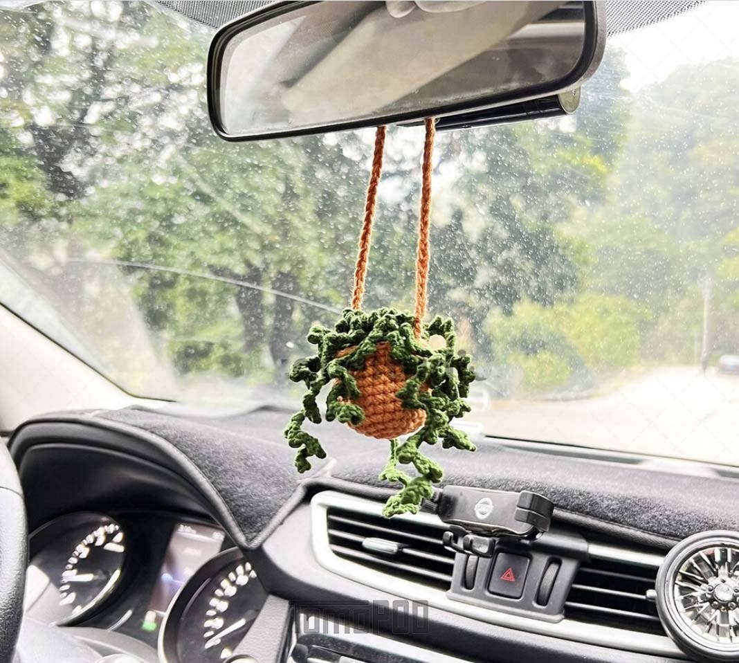 TOMOPOD LLC - Wholesale Car Decorative Charm - Unisex - Crochet Car Plant Hanging Decor, Crochet Hanging Vine Lover6