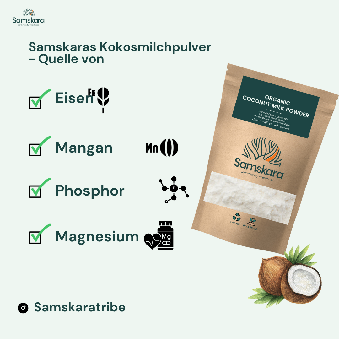Samskara - Wholesale Protein/Superfood Powder - Coconut Milk Powder | Organic BIO | Versatile Use |500 gr4