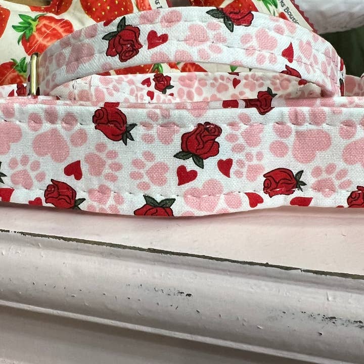 Little Barks Boutique - Wholesale Pet Collar - Dog - Valentine's Day Dog Collar - Heart and Paws Collar for pets 3