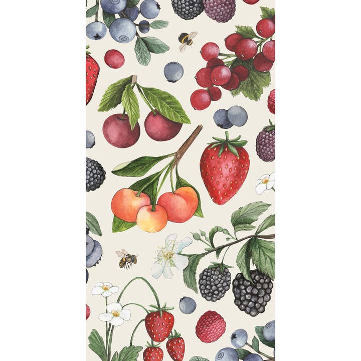 Wild Berry Guest Serviet - Pakke med 16 for engroshandel hos Hester & Cook - Stationery