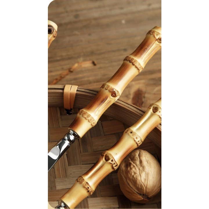Gohobi (We cover U.S. import duties) - Wholesale Assorted cutlery set - Gohobi A set of 6 Pieces Bamboo Handle Cutlery5
