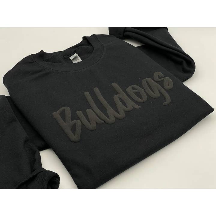 A Blessed Texas Mess Boutique - Wholesale Graphic Sweatshirt - Unisex - Custom School Mascot Sweatshirt Embossed Team Mascot Puff