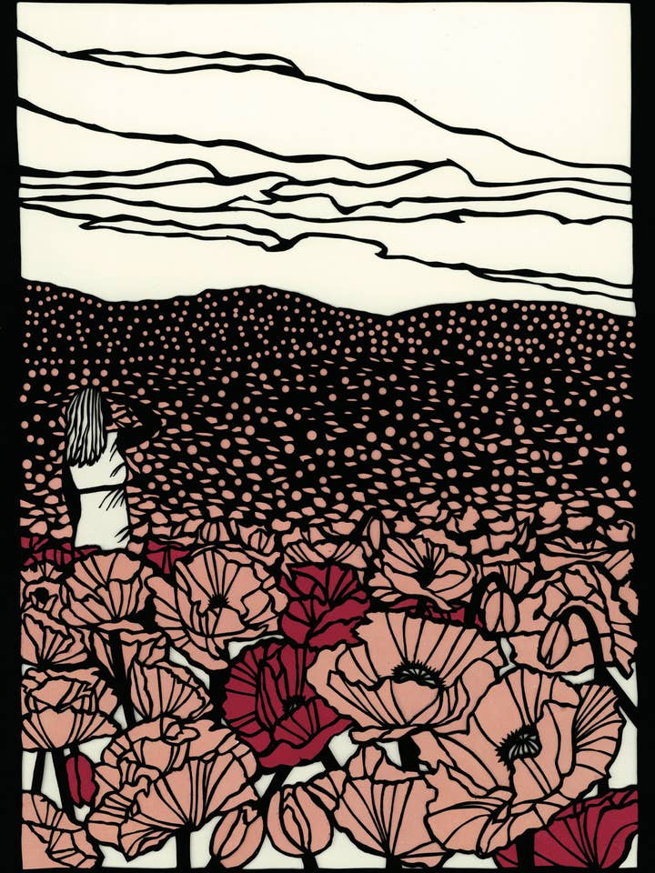 11" x 14" Poster # 72 Tissue Paper Petals for wholesale by Elizabeth VanDuine