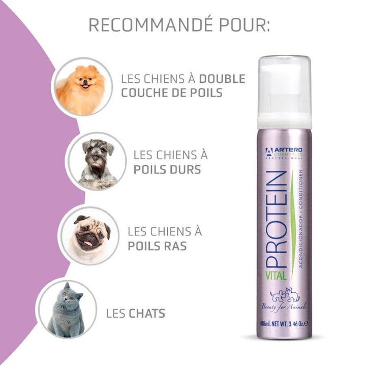 ARTERO USA INC - Wholesale Pet Coat Conditioner - Dog - Artero Protein Vital Conditioner 3.46 oz.2