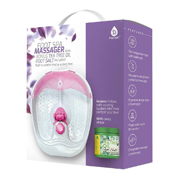 iReliev - Wholesale Foot Scrub/Polish - Foot Spa Massager with Tea Tree Oil Foot Salt Scrub (Warming Function)5