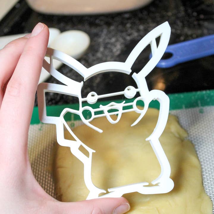 Pikachu Pokemon Cookie, Fondant, Playdough Cutter for wholesale by Clever Contraptions