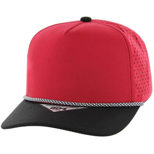 Zion Brand - Wholesale Baseball Cap - Unisex - BLANK 5 PANEL ROPE LASER CUT SNAPBACK BALL CAP12