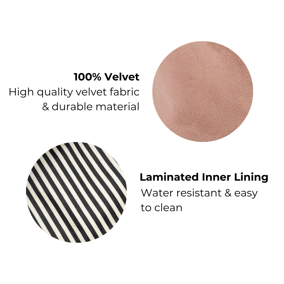 Bag-All – Engroshandel Kosmetiktaske – Accordion Box Makeup & Toiletry i pink velour5