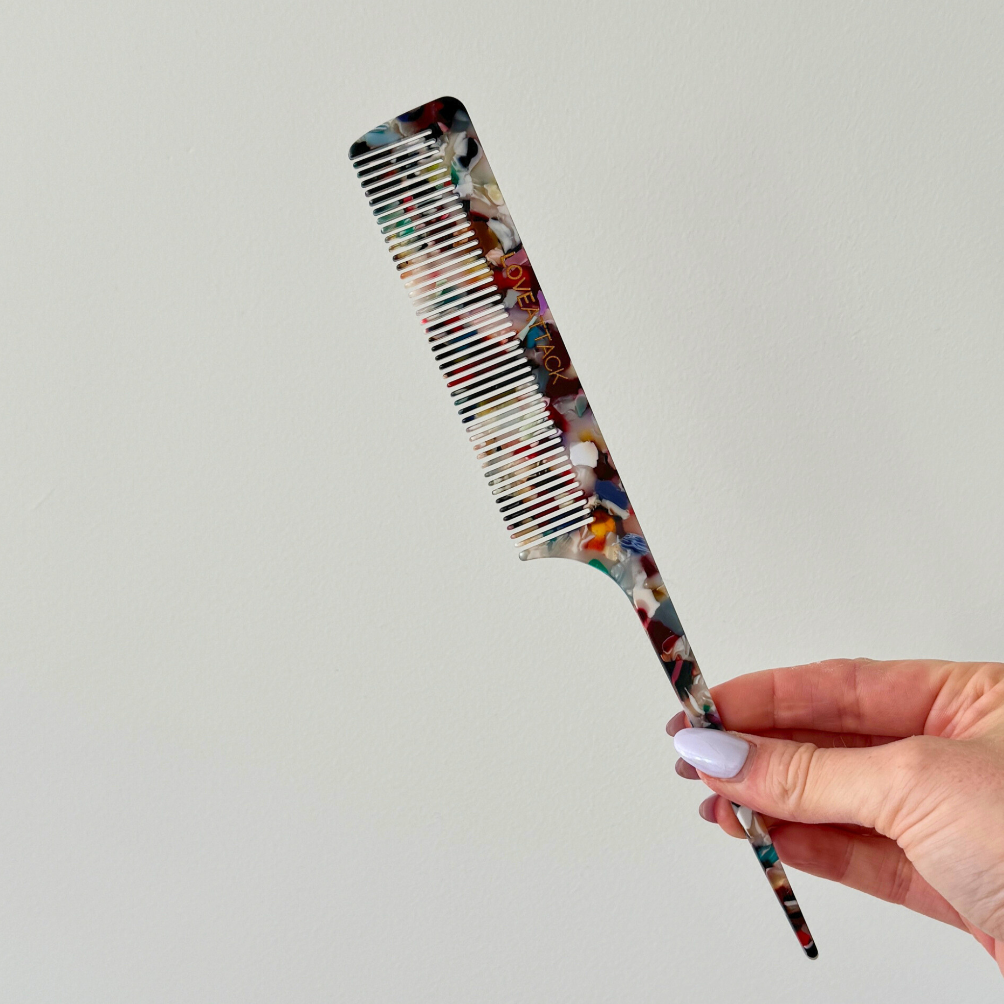 Love Attack - Wholesale Hair Brush/Comb - Cellulose Acetate Tail Hair Combs5