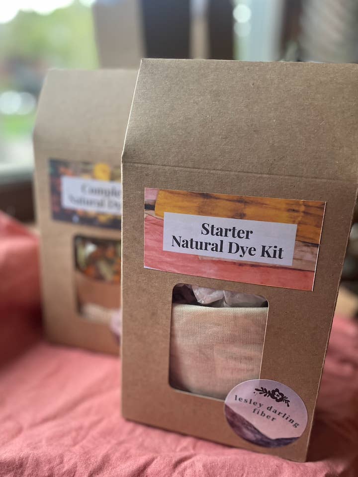 Starter Natural Dye Kit for wholesale by Lesley Darling Fiber