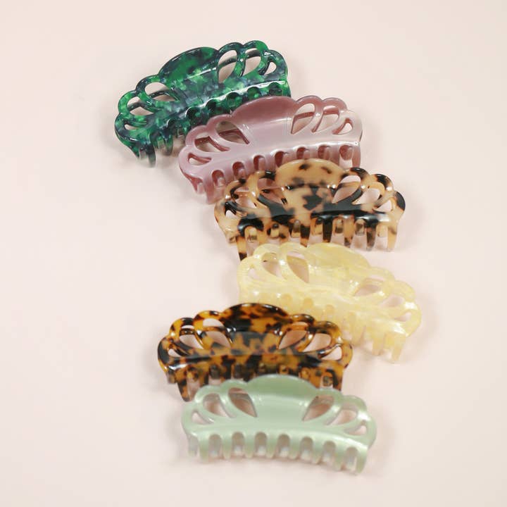 Grampo de cabelo com garra de borda recortada Savannah por atacado de Talis Collection