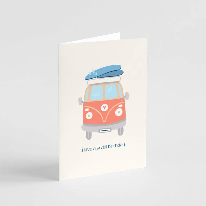 Popsy Press - Wholesale Birthday card - Have a Swell Birthday - Beach Themed Happy Birthday Card2