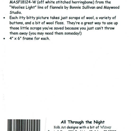 All Through The Night - Wholesale Craft Sewing Kit - 815 - Itty Bitty Button Pictures1