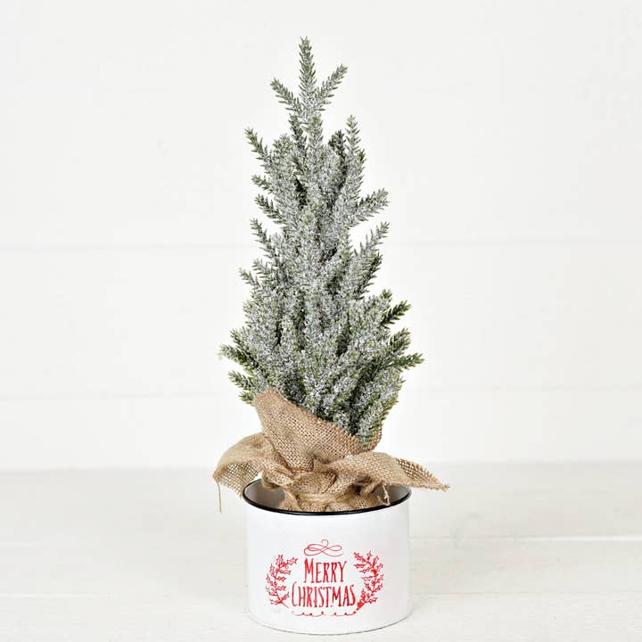 Holiday Depot Inc. - Wholesale Artificial Christmas Tree - ISB73341- 16in Snowy Cypress Pine Tree3