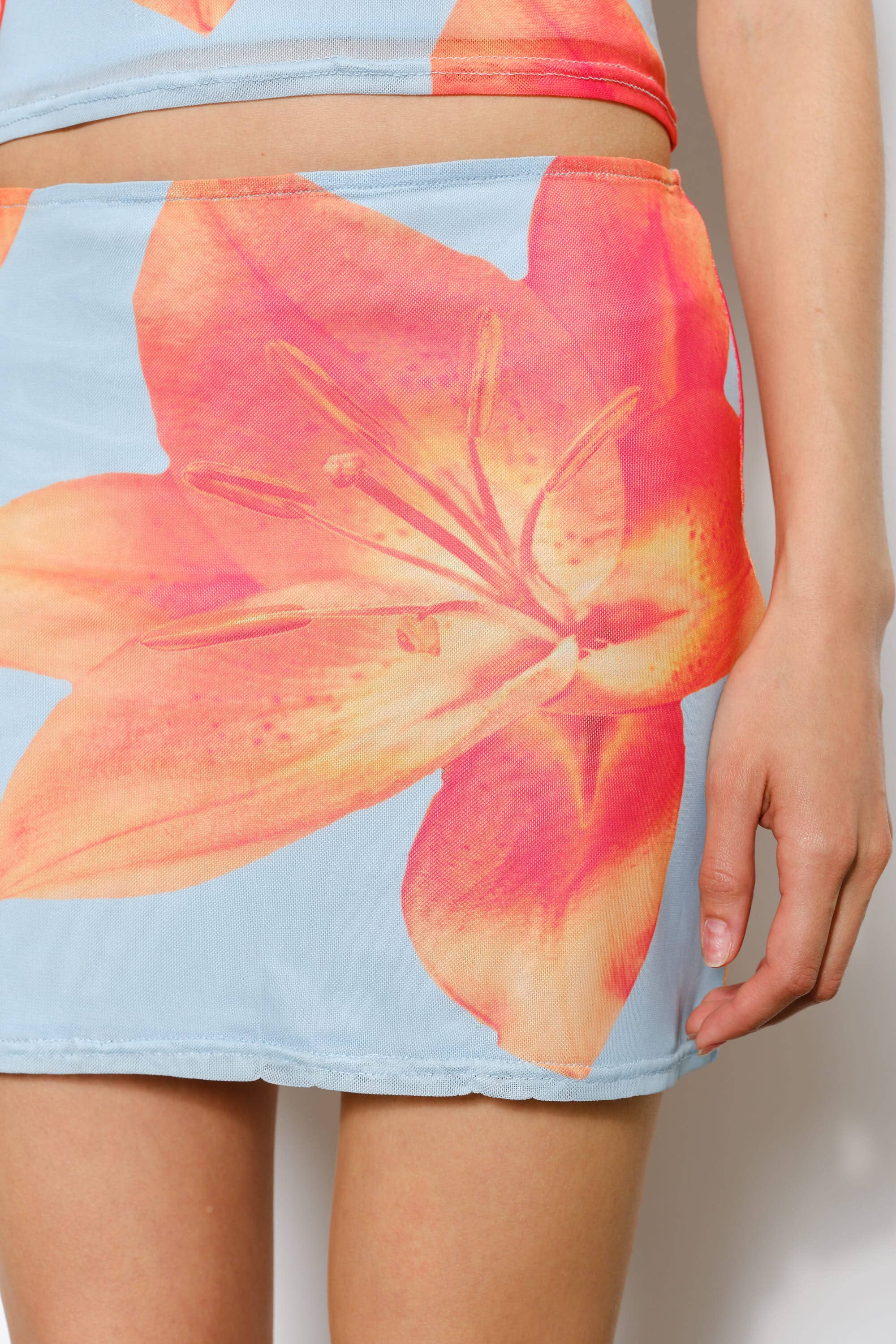 Pretty Garbage - Wholesale Skirt - Women's - EVELYN EXCLUSIVE FLORAL PRINT SKIRT3