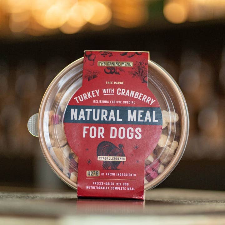 Festive Turkey & Cranberry Natural Meal for Dogs (8 units) for wholesale by The Canine Menu