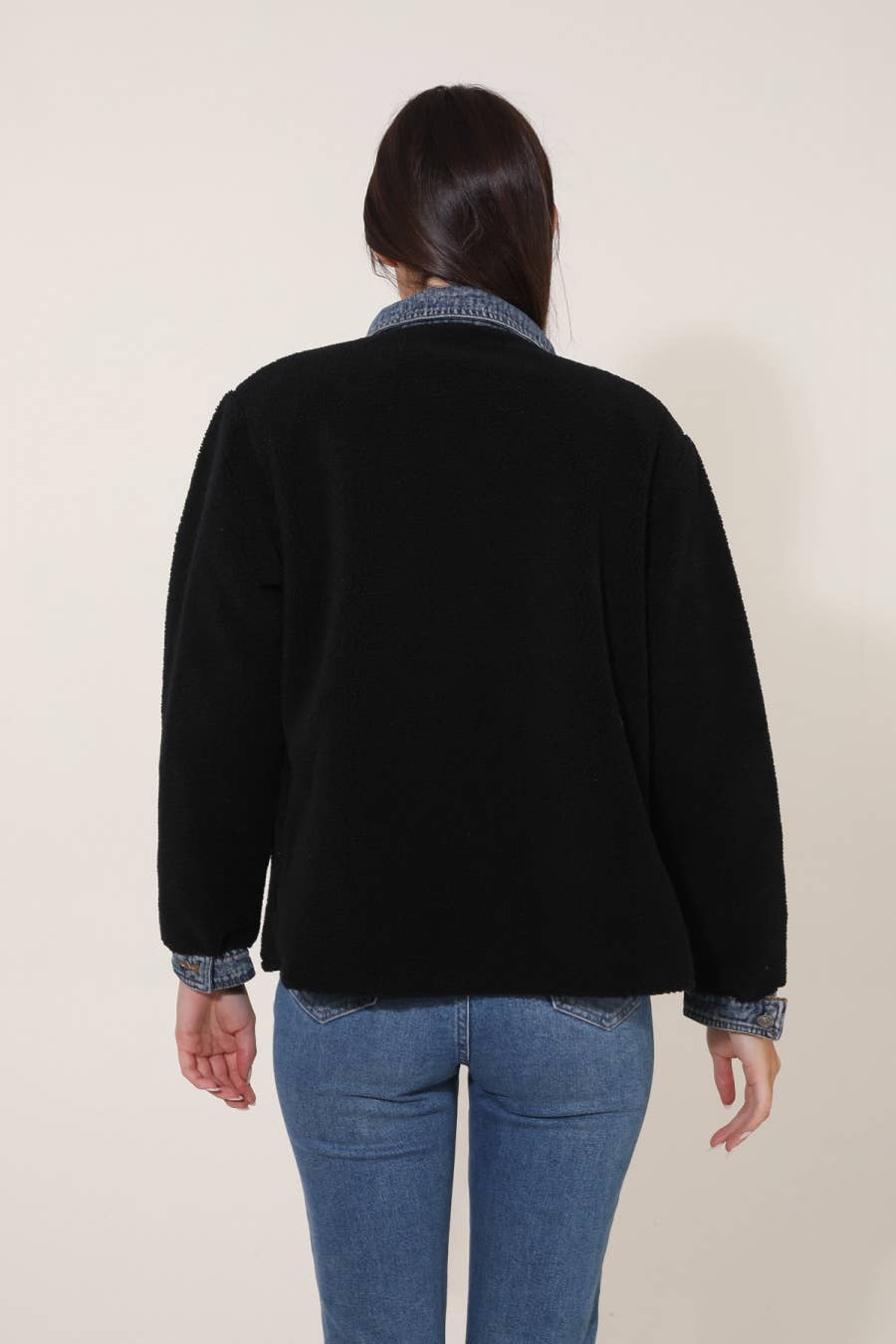 Attrait Paris – wholesale Päls/fuskpäls - Dam – Jeanrock med kort päls i bi-material11