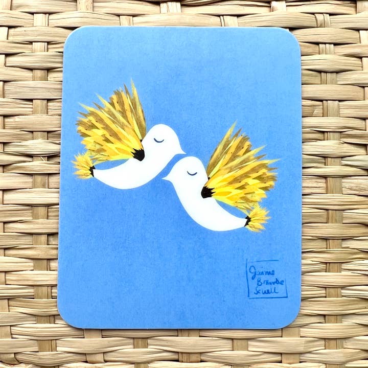 Oekraïne Peace Dove Sticker voor wholesale door Bramble Schell Studio