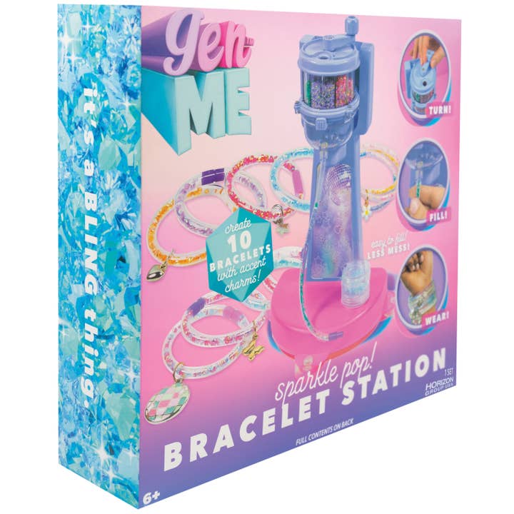 US Toy Company - Wholesale DIY Craft Kit - Kids - GenMe Sparkle Pop Bracelet Station