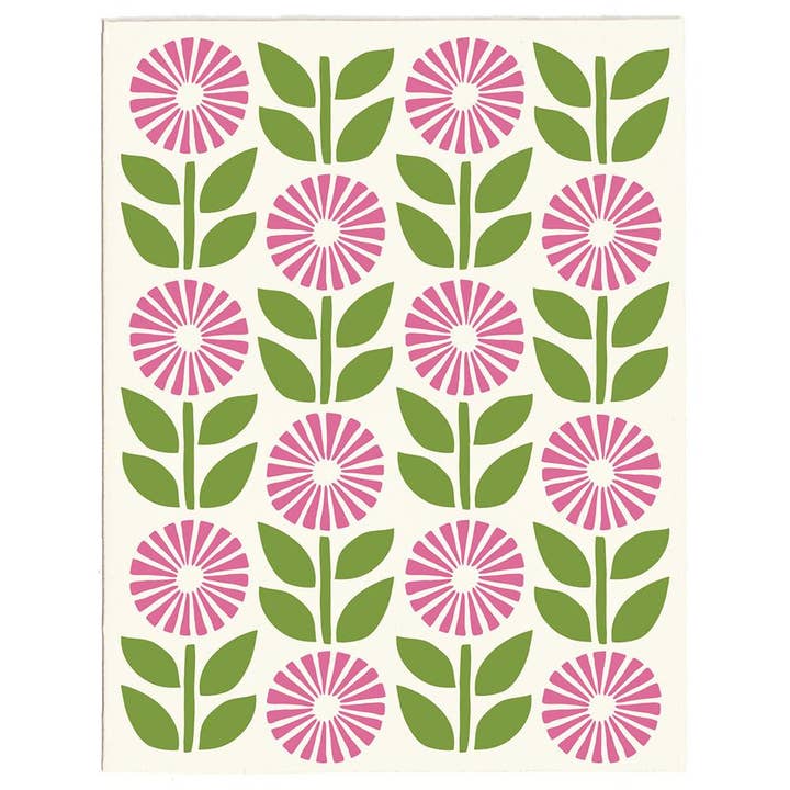 Bright Scandi Flowers Card for wholesale by Morris & Essex