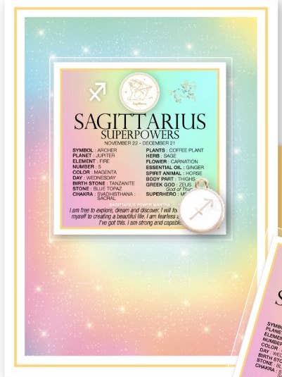 Zodiac Greeting Cards with Charm, set of 12 for wholesale by Sansaara Living