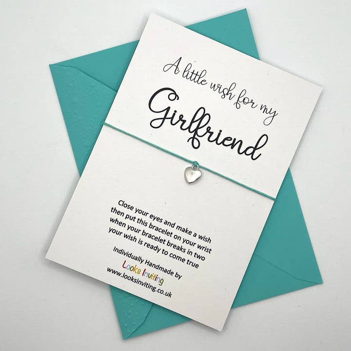 Girlfriend Wish Bracelet - A Little Wish For My Girlfriend for wholesale by Looks Inviting