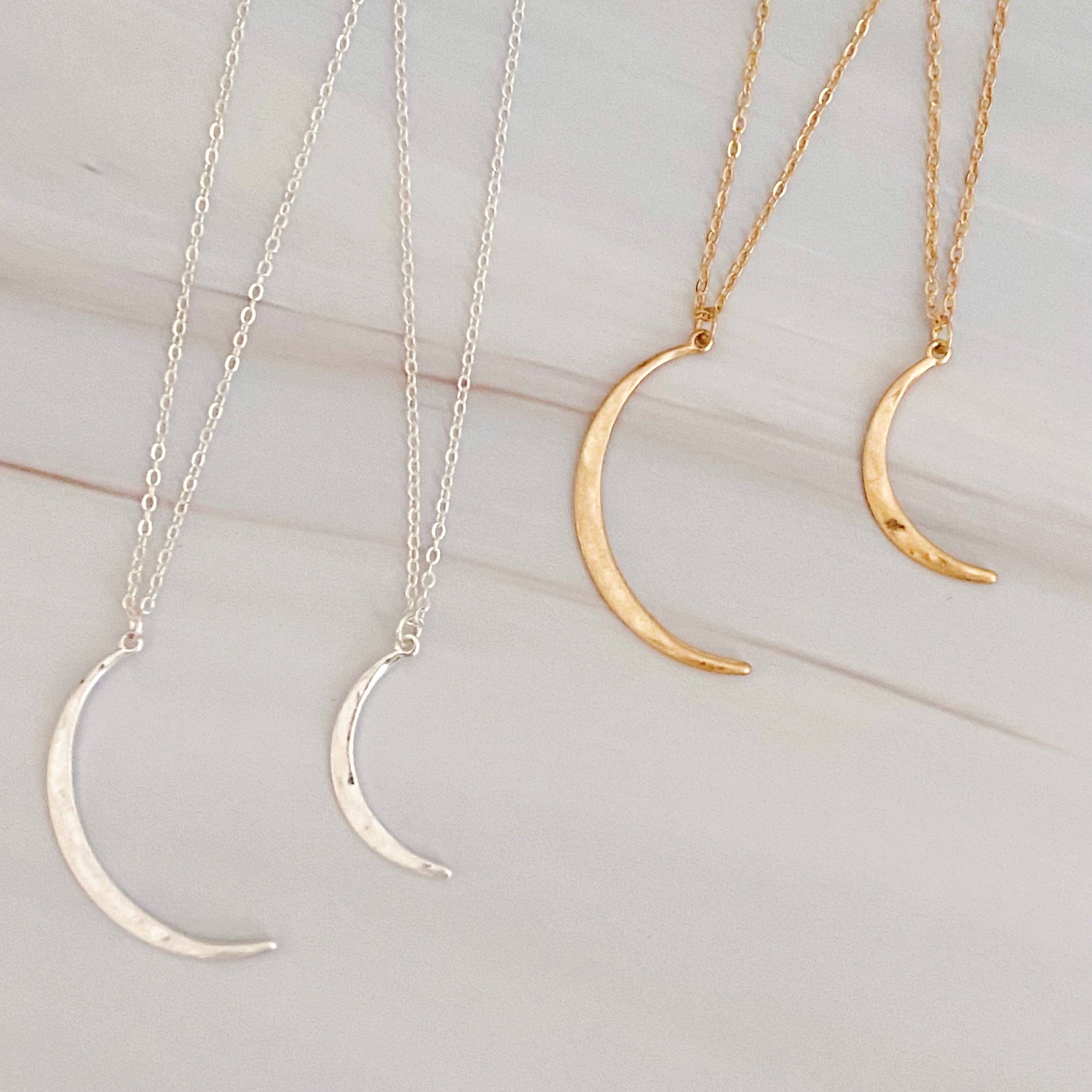 Ellison+Young – Großhandel Kette mit Anhänger/Charm – Crescent Duo Halsketten-Set, 2-teilig2