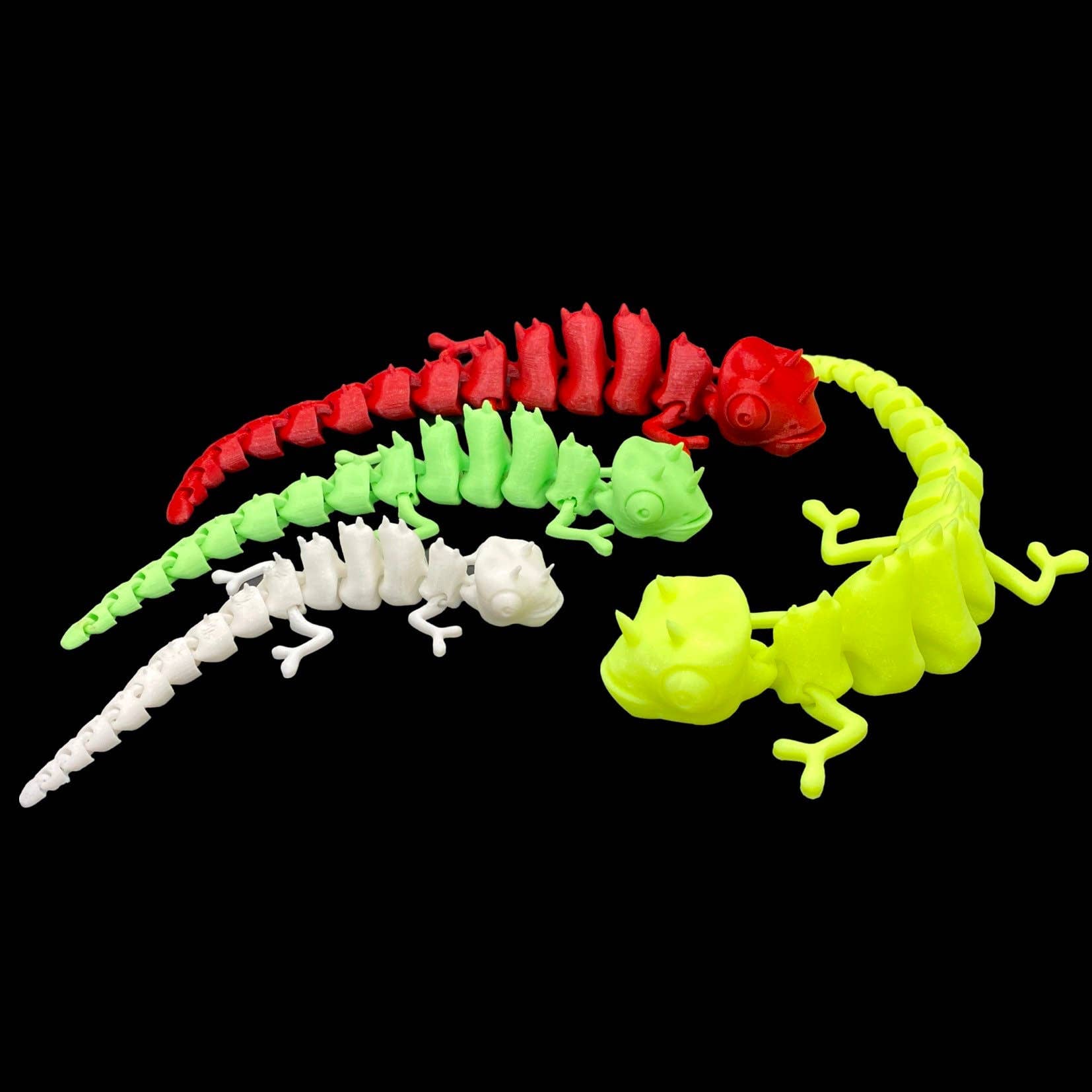 NumanPrints – wholesale Fidget toy – Kids – Articulated Chameleon 3D Printed Moveable fidget0
