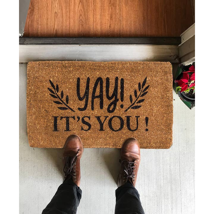 Abbott - Wholesale Door Mat - Yay, It's You! Doormat-18x30"L