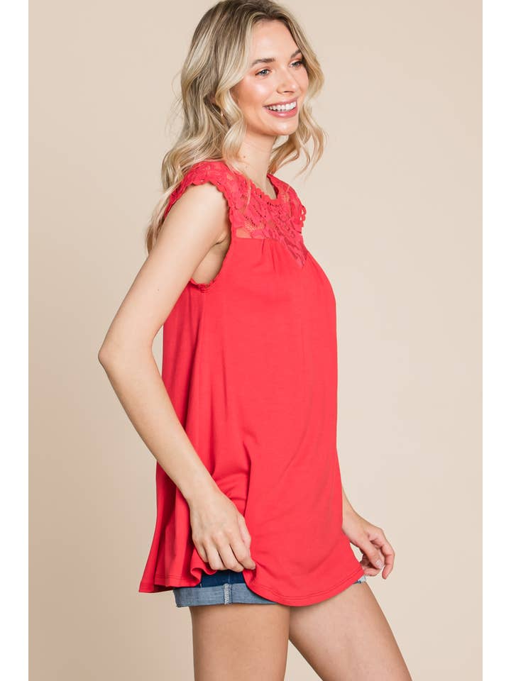 Emerald Collection – wholesale Tunic – Women’s – ETK-8814 Solid Top with Lace Contrast Neckline13