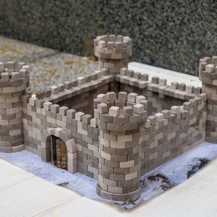 Fainotoys - Vente Jeu construction – enfant - Ensemble de construction mini briques - Château du nid d'aigle2