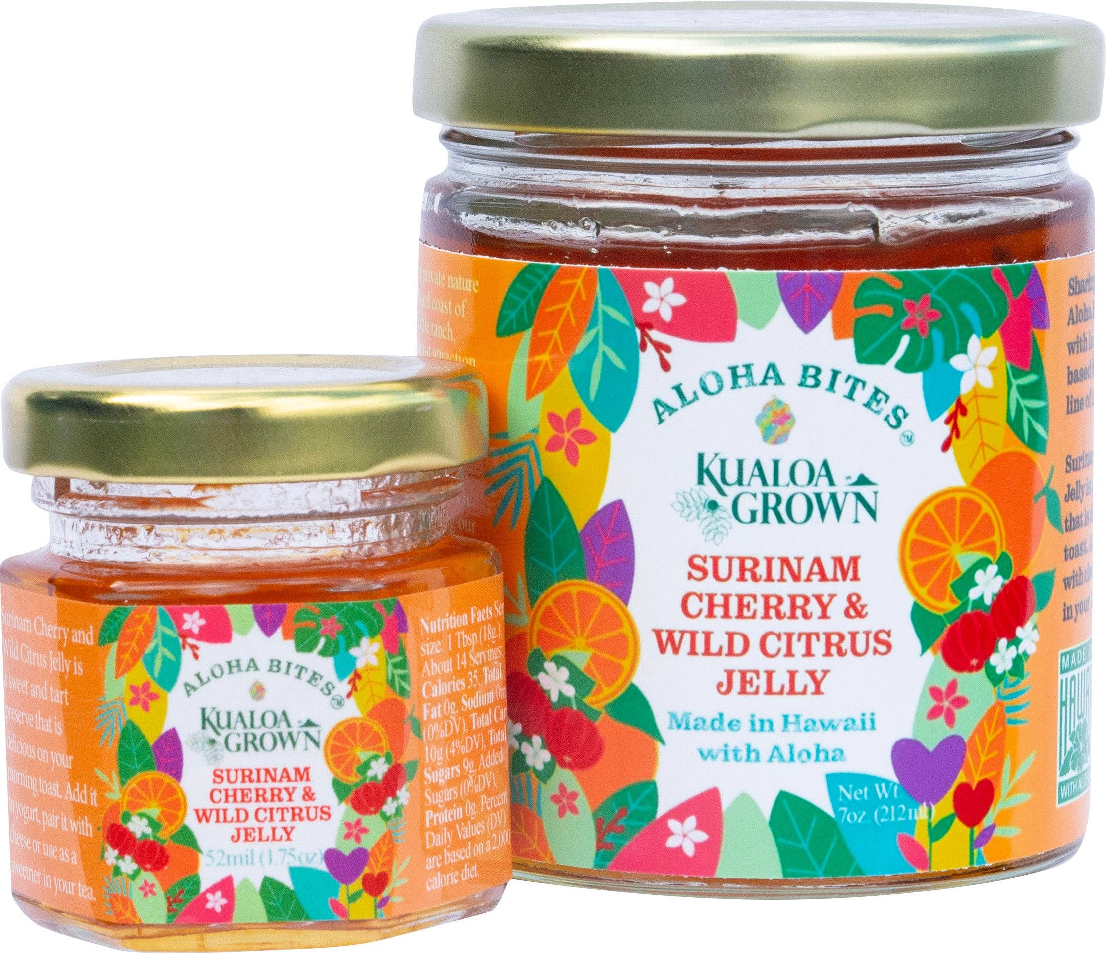 Aloha Bites - Wholesale Jam/Jelly - Seasonal - KualoaGrown Surinam Cherry and Wild Citrus Jelly