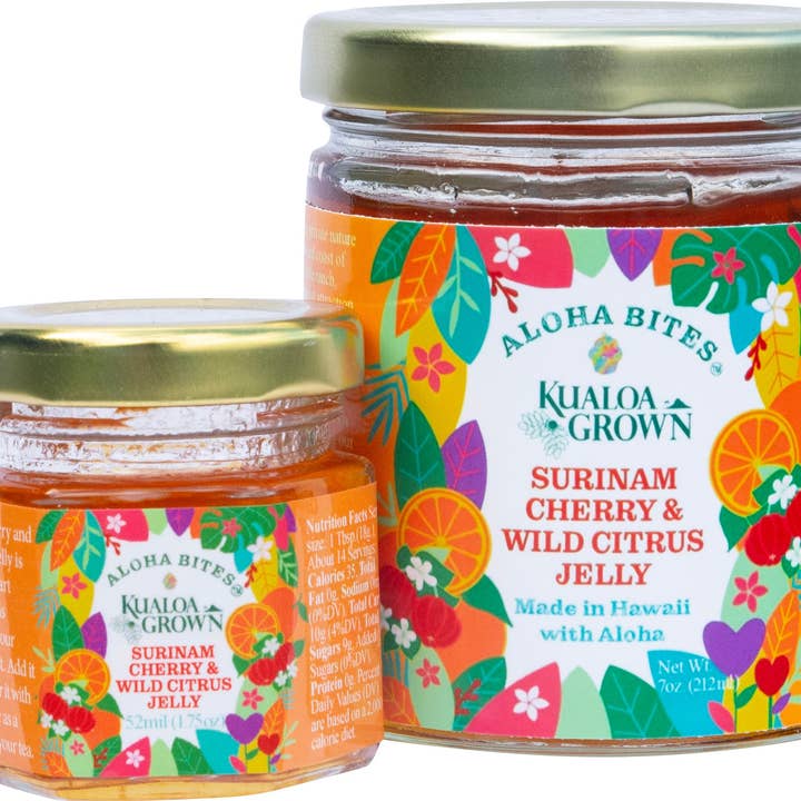 Aloha Bites - Wholesale Jam/Jelly - Seasonal - KualoaGrown Surinam Cherry and Wild Citrus Jelly0