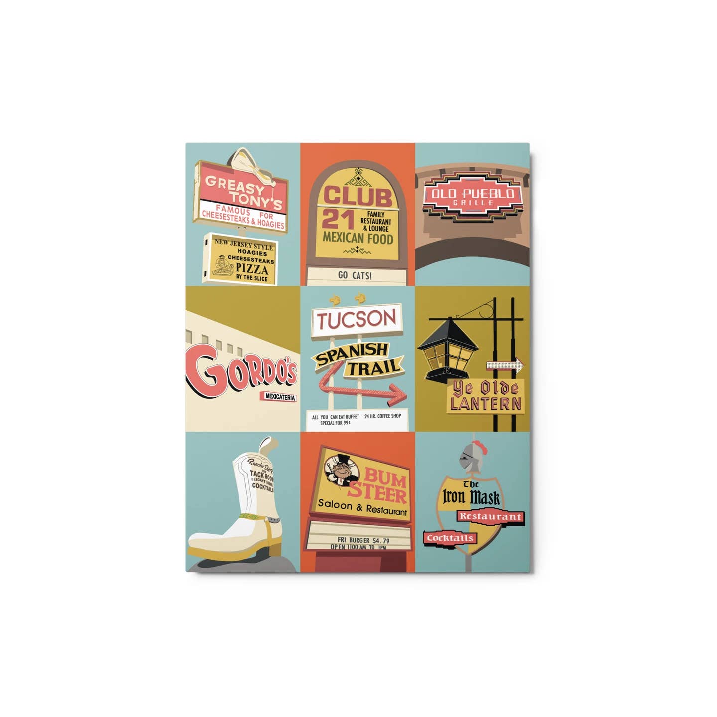 RetroTrek, DBA Sunny Days Gifts - Vendita all'ingrosso Stampa artistica - Stampa piastrelle da ristorante 8x10