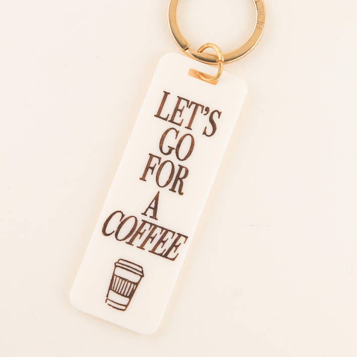 Freshwater Curated Goods - Wholesale Keychain - Unisex - Let's Go For A Coffee Keychain1