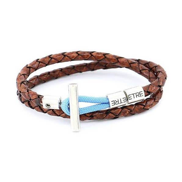 Mænds Armbånd | Cylinder - vintage læder dobbelt for engroshandel hos Être - Bracelets & Accessories