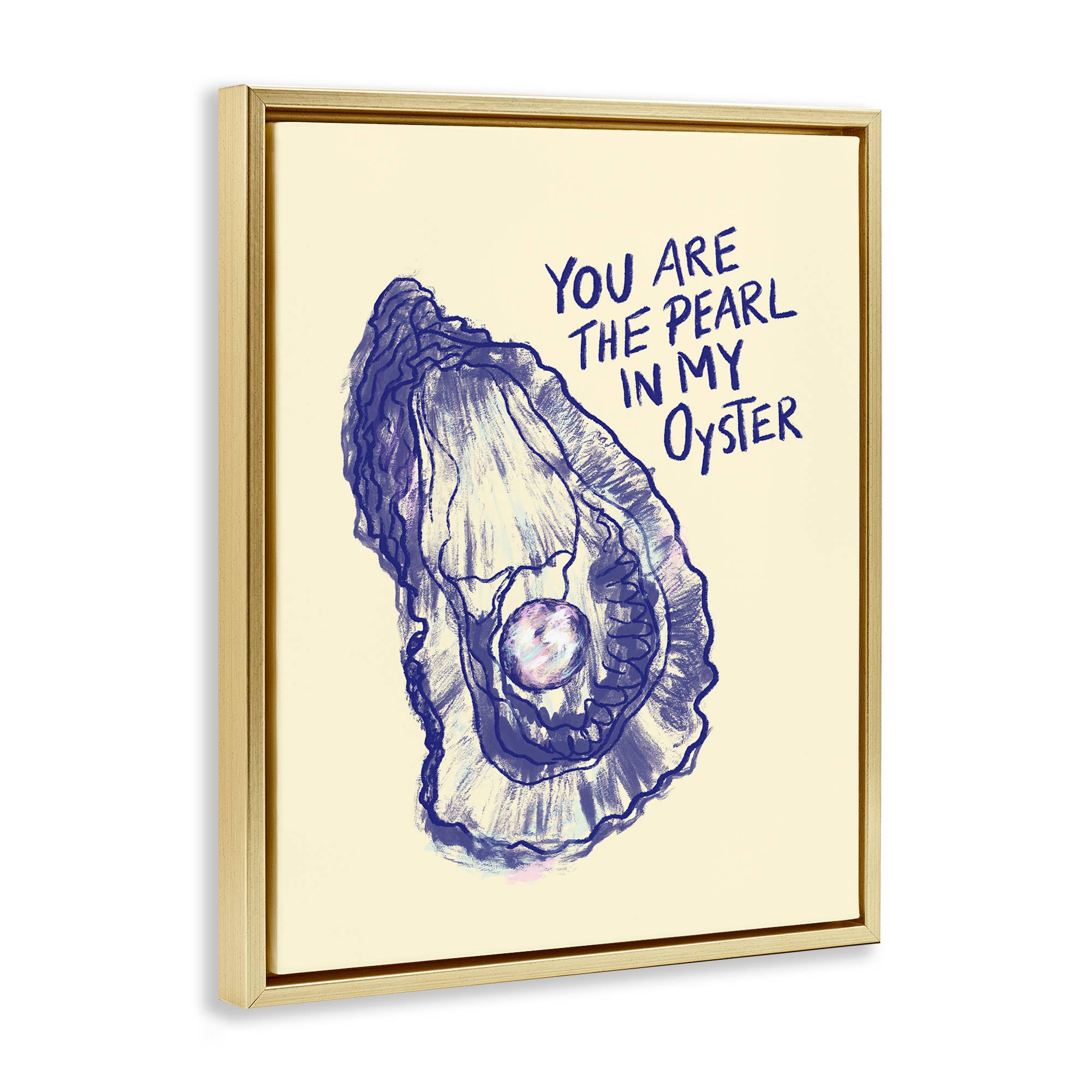Stupell Industries - Venta al por mayor Cartel de pared - Arte de Pared enmarcado - Perla en mi Ostra17