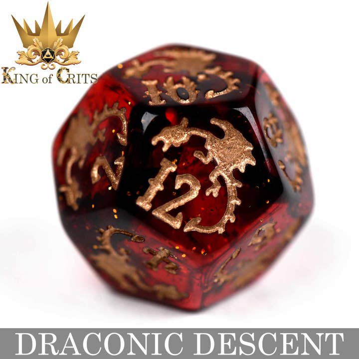 DNDDICE.COM - Wholesale Dice - Draconic Descent - 11 Dice Set10