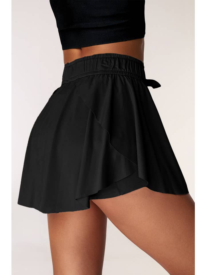 LA Society - Wholesale Skort - Women's - Drawstring High Waist Lined Tennis Skorts