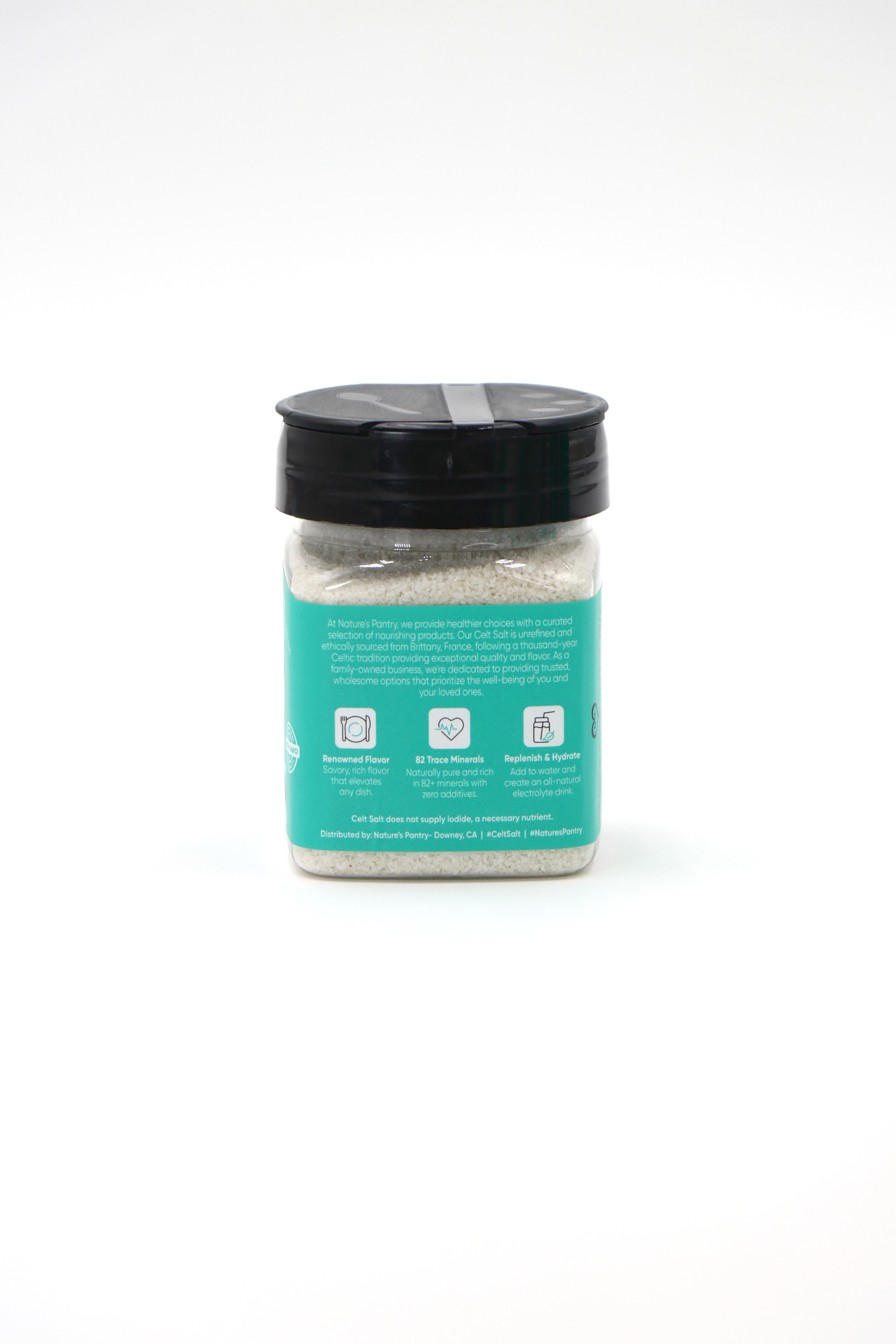 Celt Salt By Nature's Pantry - Wholesale Salt - Celtic Sea Salt, 8 oz Shaker of Fine Ground Celt Salt- (1/2 lb)2