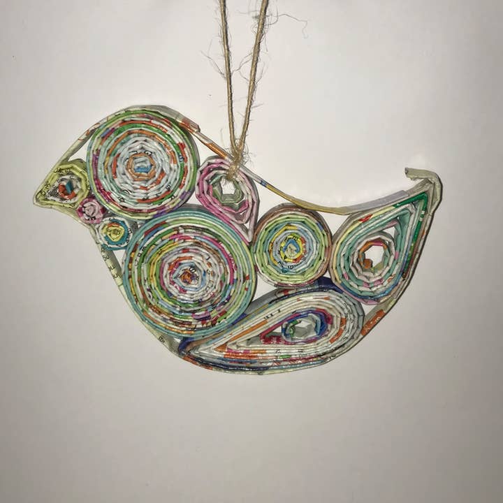 Fugl Quillin Ornament for engroshandel hos Poppin Cards and Gifts