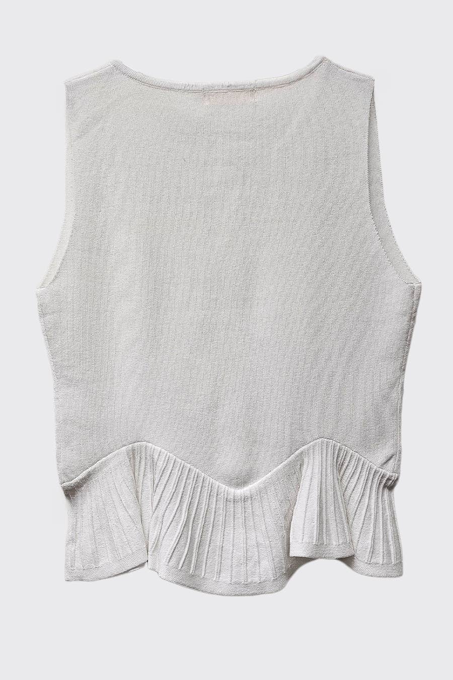 ILLA ILLA - Wholesale Cardigan - Women's - Everyday Comfort Knit Ruffle Hem Cardigan Sweater Tank35