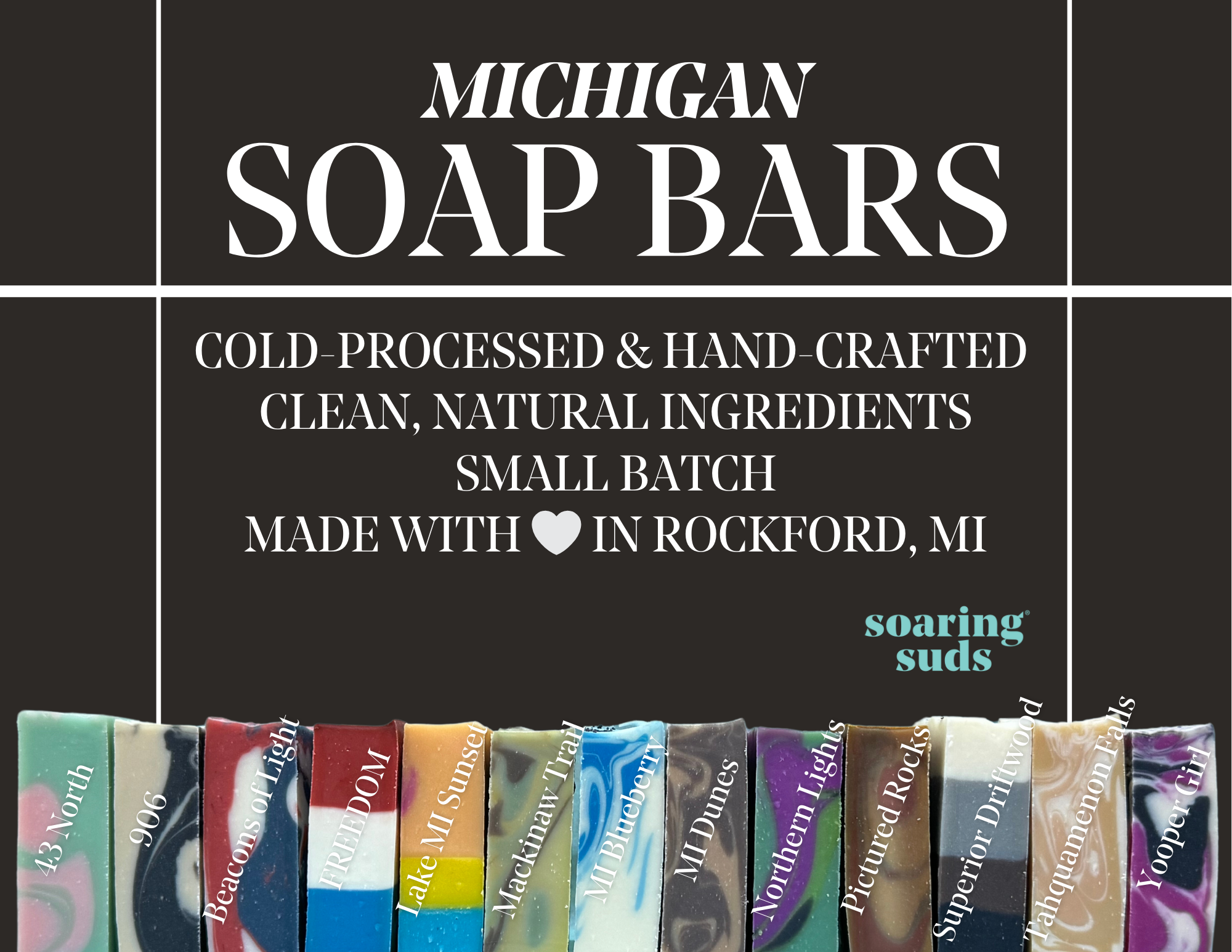 Soaring Suds Soap Co., LLC – sabonete sólido por atacado – Sabonete Artesanal Tahquamenon Falls MI3